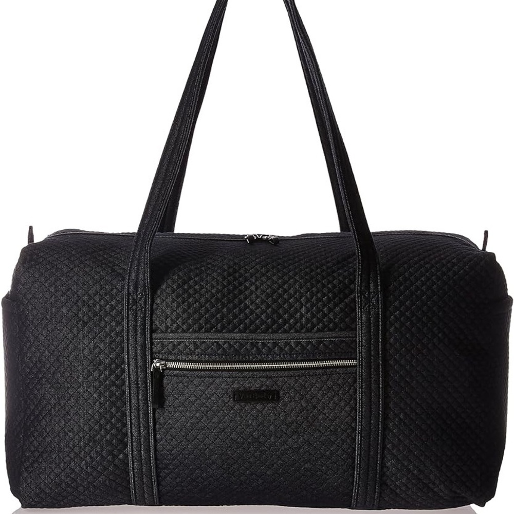 Vera Bradley Navy Blue Quilted Duffel Bag